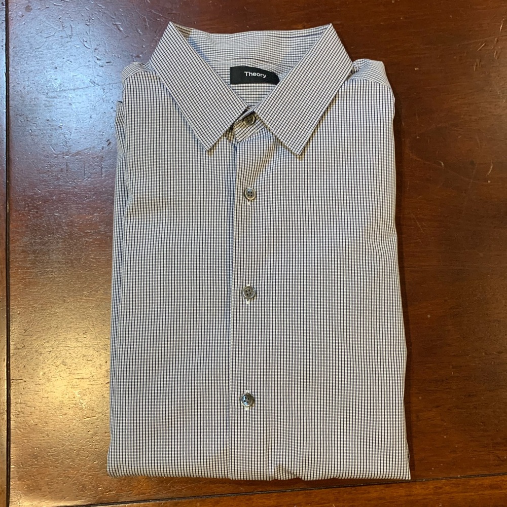 theory long sleeve dress shirt